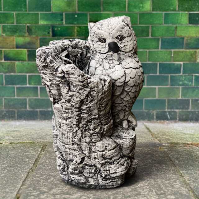 Unique Owl Statue Concrete Bird Figurine Stone Sculpture Cement Garden Decoration Owl Lover Gift Handmade Ornament Yard Art - image 1