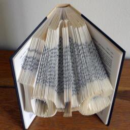 "Boyfriend - Book Art First Paper Anniversary Monogrammed Girlfriend Two Initials With ""Plus" - thumbnail 3