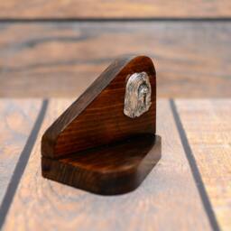 Bearded Collie - Wooden Candlestick With Dog, Souvenir, Decoration, Limited Edition, Collection - thumbnail 3