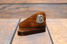 Bearded Collie - Wooden Candlestick With Dog, Souvenir, Decoration, Limited Edition, Collection - thumbnail 1