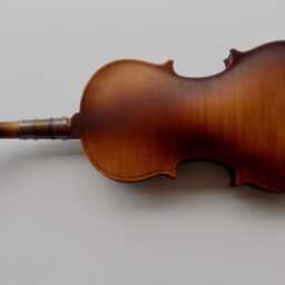 steampunk Violin Sculpture Mixed Metal Clockwork Art - thumbnail 4