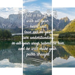 Proverbs 35-6 #48 Niv Trust in The Lord Bible Verse Canvas - Christian Scripture Religious Wall Art Home Decor Paintings - thumbnail 3