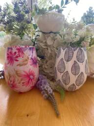 Feather Design Soy Wax Candle Renee Glass Jar, Highly Fragranced - thumbnail 1