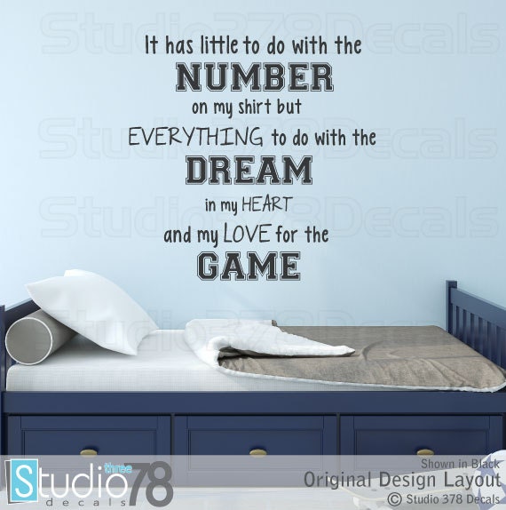 Baseball Quote Vinyl Wall Decal - Boys Sports Room Decor - image 1