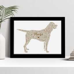 Personalised Rotweiler Word Art Print, Custom Wall Framed Picture Gift Nl - thumbnail 2