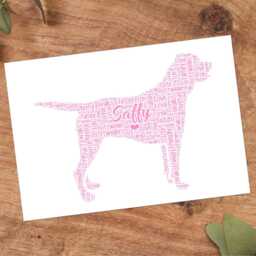 Personalised Rotweiler Word Art Print, Custom Wall Framed Picture Gift Nl - thumbnail 3