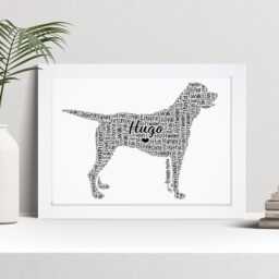 Personalised Rotweiler Word Art Print, Custom Wall Framed Picture Gift Nl - thumbnail 1