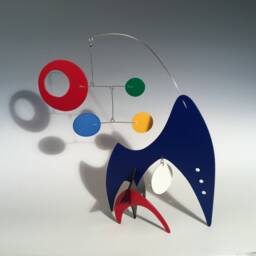 Mobo-Circo Table Top Sculpture, Mcm Kinetic Art Mobile Home Decor Stabile - thumbnail 1