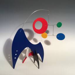 Mobo-Circo Table Top Sculpture, Mcm Kinetic Art Mobile Home Decor Stabile - thumbnail 2