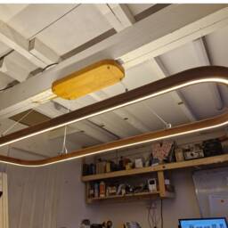 Oak Pool Table Led Light Modern Dimmable Billiard Lighting - thumbnail 3