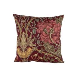 William Morris - Honeysuckle & Tulip Wine/Bayleaf Stunning Classic English Designer Cushion Cover Home D??cor Throw Pillow - thumbnail 2