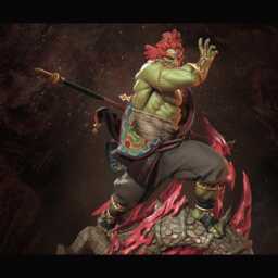 Ganondorf Tears Of The Kingdom 3D Printed Figure 110 Scale - thumbnail 2