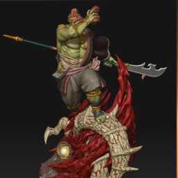 Ganondorf Tears Of The Kingdom 3D Printed Figure 110 Scale - thumbnail 3