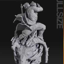 Ganondorf Tears Of The Kingdom 3D Printed Figure 110 Scale - thumbnail 4