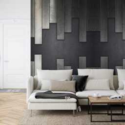 Abstract Grunge Metal Wall Mural, Easy-Install Peel & Stick Wallpaper - thumbnail 2