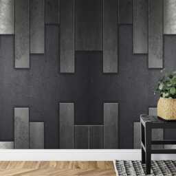 Abstract Grunge Metal Wall Mural, Easy-Install Peel & Stick Wallpaper - thumbnail 3