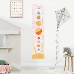 Solar System Height Chart Wall Sticker Nursery Space Art - thumbnail 2