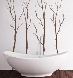 Winter Trees Decals Stickers Bathroom Wall Sticker Office Decor Home Art By Decalisland -Winter Wall Decal Sd 055 - thumbnail 1