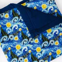 Huge Bamboo Starry Night Quilt, Neverland Toddler Bed Comforter, Super Soft Big Blanket - thumbnail 2