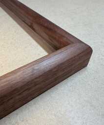 Walnut Hockey Stick Picture Frame - Made To Order - thumbnail 1