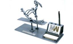 Chiropractor Metal Sculpture Gift Business Card Holder Desc Accessory, Best Future Gift, Appreciation Present - thumbnail 1