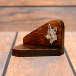 Basenji - Wooden Candlestick With Dog, Souvenir, Decoration, Limited Edition, Collection - thumbnail 2