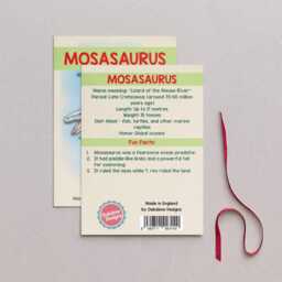 Wooden Mosasaurus Dinosaur Christmas Tree Decoration, Birch Plywood Lover Gift, Keepsake, Watercolourart - thumbnail 2