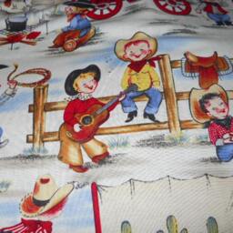 Madiebs Campfire Cowboy Toddler Sheet Set Or Crib - thumbnail 2