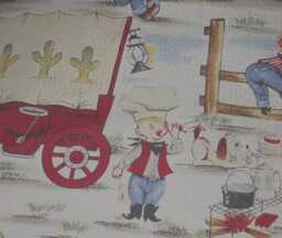Madiebs Campfire Cowboy Toddler Sheet Set Or Crib - thumbnail 1