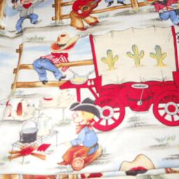 Madiebs Campfire Cowboy Toddler Sheet Set Or Crib - thumbnail 3