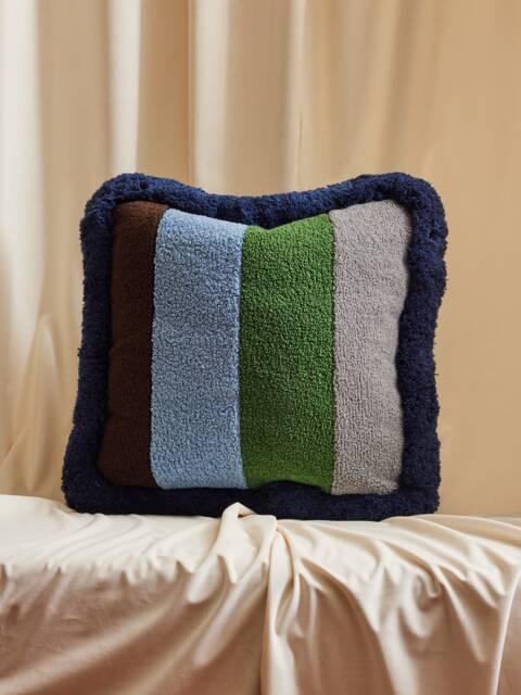 Nick Cave Boucle Pillows With Samuel & Sons Jumbo Fringe - image 1