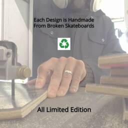 Recycled Skateboards, Candle Holder, Wax Catching Dish, Skateboard Art, Unique Gifts, Stick Art Gift - thumbnail 3