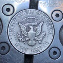 Engraved Hobo Nickel Skull Coin Memento Mori Carved Art - thumbnail 2
