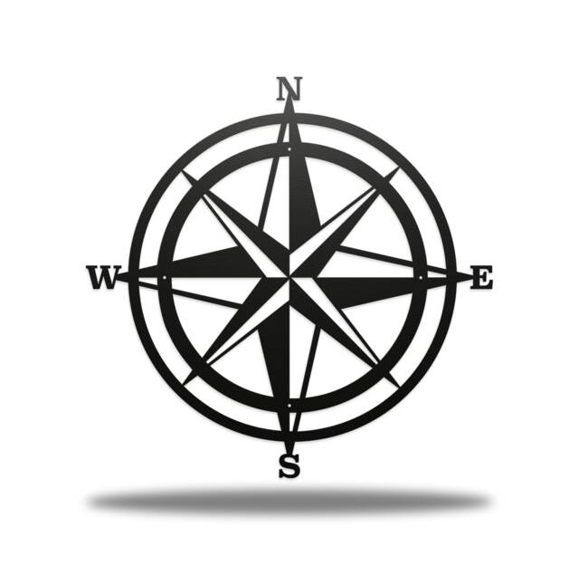 Compass Metal Wall Art - image 1