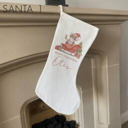 Personalised Christmas Stocking - Name Family Stockings Decorations Santa - thumbnail 3