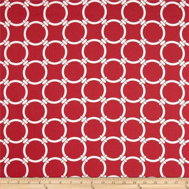 "Red Pillow Cover - Decorative Pillow - Cushion - Chain Link Cover.16"", 17"", 18"", 20"" 24"" 26" - image 1