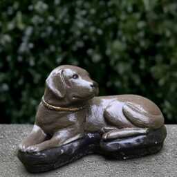 Garden Labrador Statue Concrete Dog Sculpture Outdoor Pet Ornament Handmade Front Door Decor Lover Gift Memorial - thumbnail 1