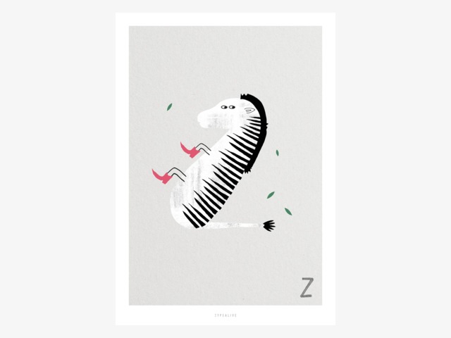Poster Mural/Abc Kids Z Poster, Animal Alphabet, Letters, Children's Room Wall Decoration Room, Art Print, As A Gift - image 1