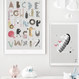 Poster Mural/Abc Kids Z Poster, Animal Alphabet, Letters, Children's Room Wall Decoration Room, Art Print, As A Gift - thumbnail 3
