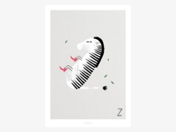 Poster Mural/Abc Kids Z Poster, Animal Alphabet, Letters, Children's Room Wall Decoration Room, Art Print, As A Gift - thumbnail 1