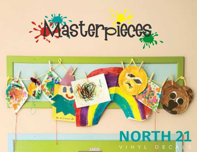 Children Wall Art - Art Decal Kids Gallery Masterpiece Child Artist Masterpieces - image 1