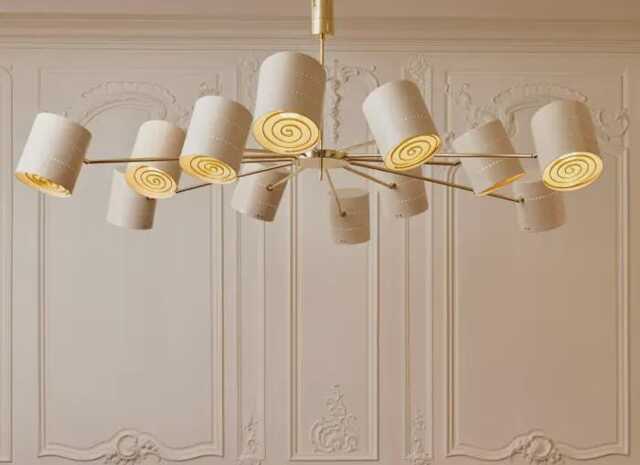 1950's Mid Century Style 12 Arm Brass With Spring Sputnik Chandelier Light Branch Fixture Kingdomslightltd - image 1