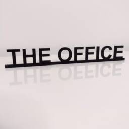 The Office Door Sign, Acrylic Topper, Shelf Decor, Frame Art, Wall Novelty Sign Gift For Him Her