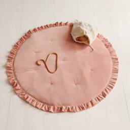 "Soft Velvet Mat With Frill ""Apricot" - thumbnail 3