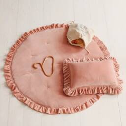 "Soft Velvet Mat With Frill ""Apricot" - thumbnail 2
