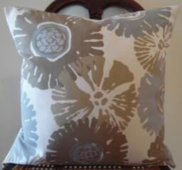 Bold Floral.greys.tans.creams.brown.pillow Covers.slip Covers.home Decor.summer Decor.spring Decor Pillows.floral Pillow Covers - thumbnail 1