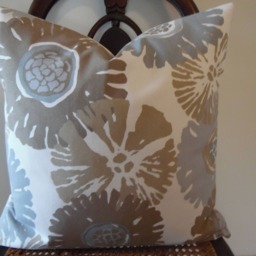 Bold Floral.greys.tans.creams.brown.pillow Covers.slip Covers.home Decor.summer Decor.spring Decor Pillows.floral Pillow Covers - thumbnail 4