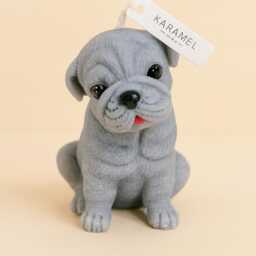 Handcrafted Sharpei Dog Candle Scented Soy Wax Puppy Candle - thumbnail 2