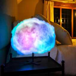 Handmade Led Thunder Cloud Lamp Sound-Reactive Color Changing Usb Desk Light - thumbnail 1