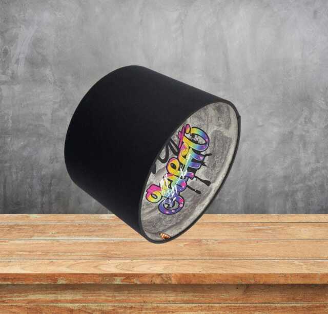 Graffiti Lampshade For Ceiling & Table Lamps, Kids Teenager Drum Light Shade - image 1